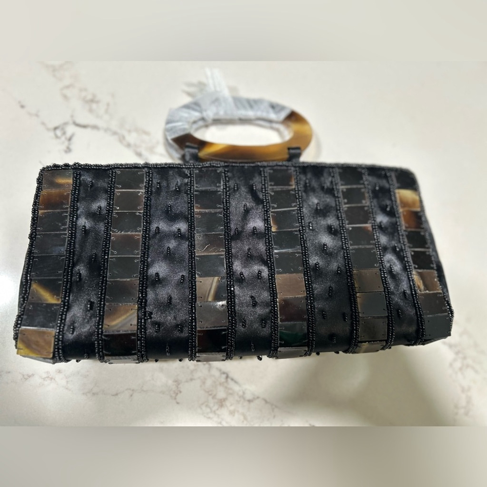 NEW Large Retro 70's Acrylic Classic Clutch Purse 11”